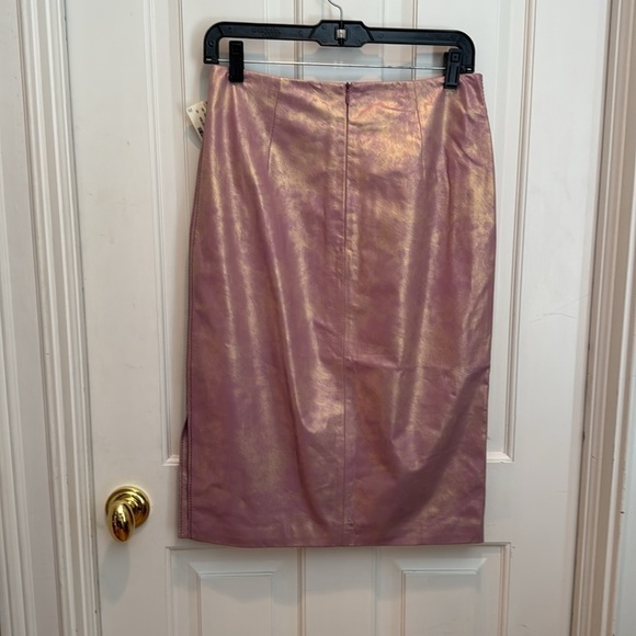 Christian Lacroix NWT Metallic gold and Pink Skirt made in Italy - Picture 5 of 12